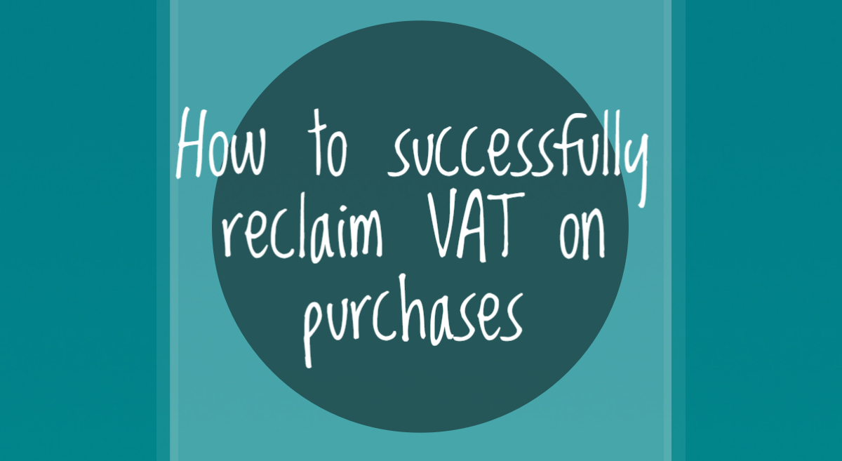 What proof required to reclaim VAT